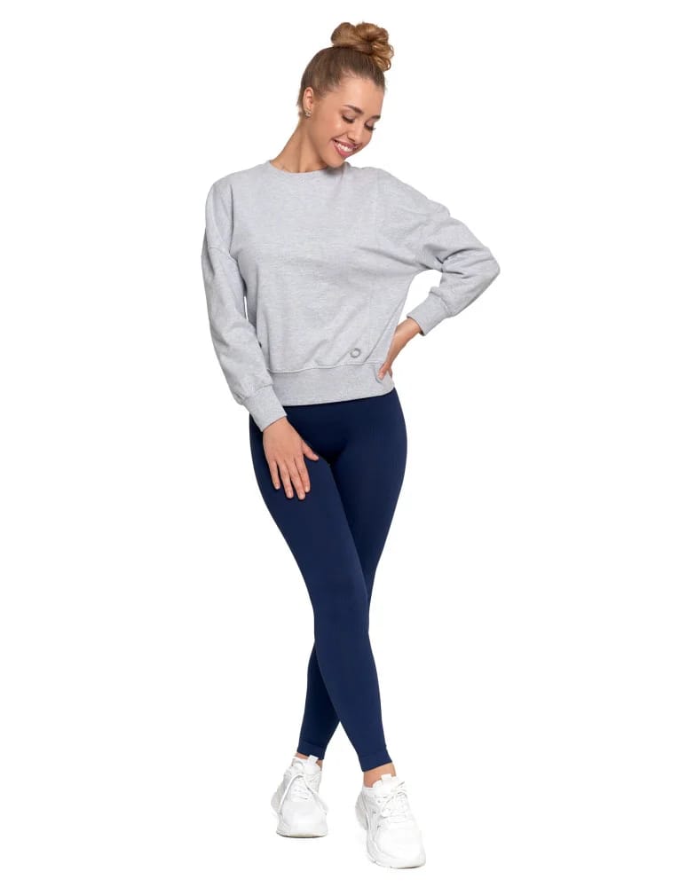 Bluzy damskie - Bluza damska dresowa SZARY - produkt moraj.pl 11