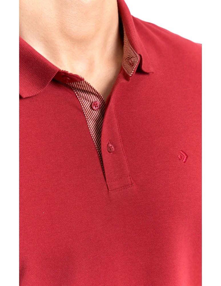 Polo - Męska koszulka polo z bawełny BORDOWY  - produkt moraj.pl 6