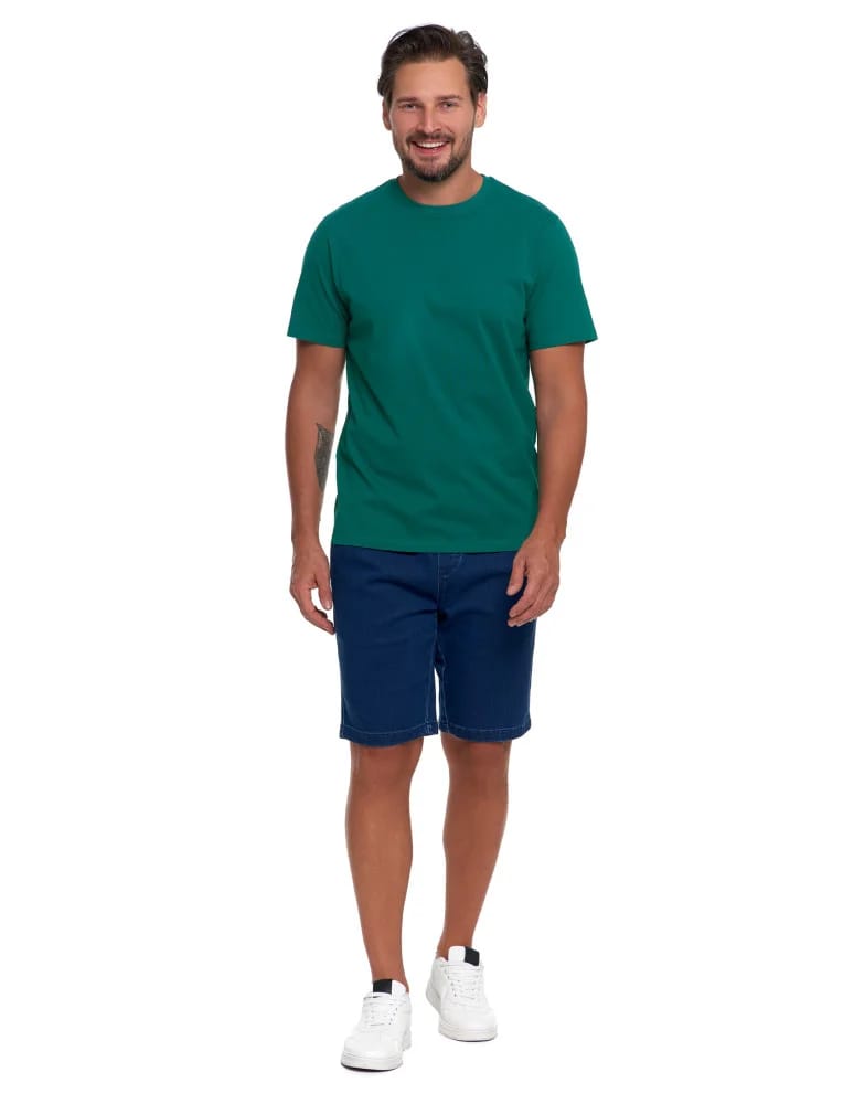 Koszulki i Tank Topy - Koszulka męska bawełniana T-shirt ZIELONY  - produkt moraj.pl 6