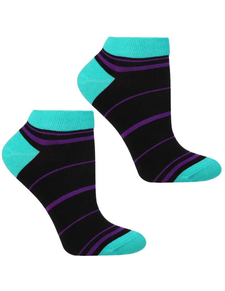 Skarpety damskie - Skarpetki bawełniane unisex z zabawnym wzorem 3-pak TURKUSOWY - produkt moraj.pl 3