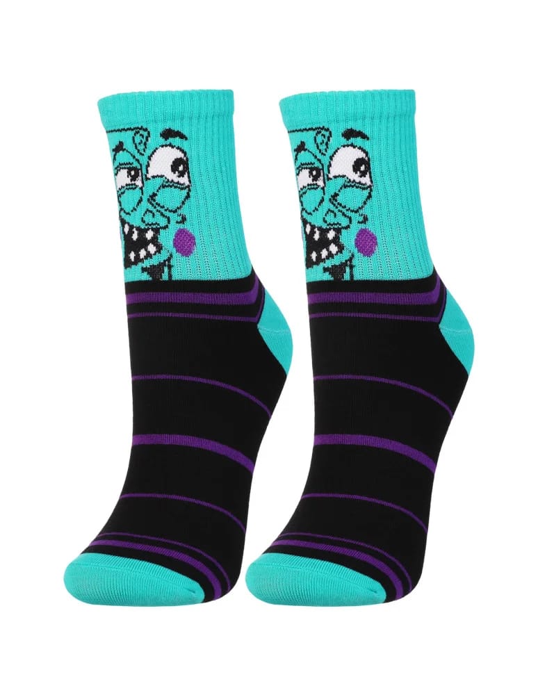 Skarpety damskie - Skarpetki bawełniane unisex z zabawnym wzorem 3-pak TURKUSOWY - produkt moraj.pl 6