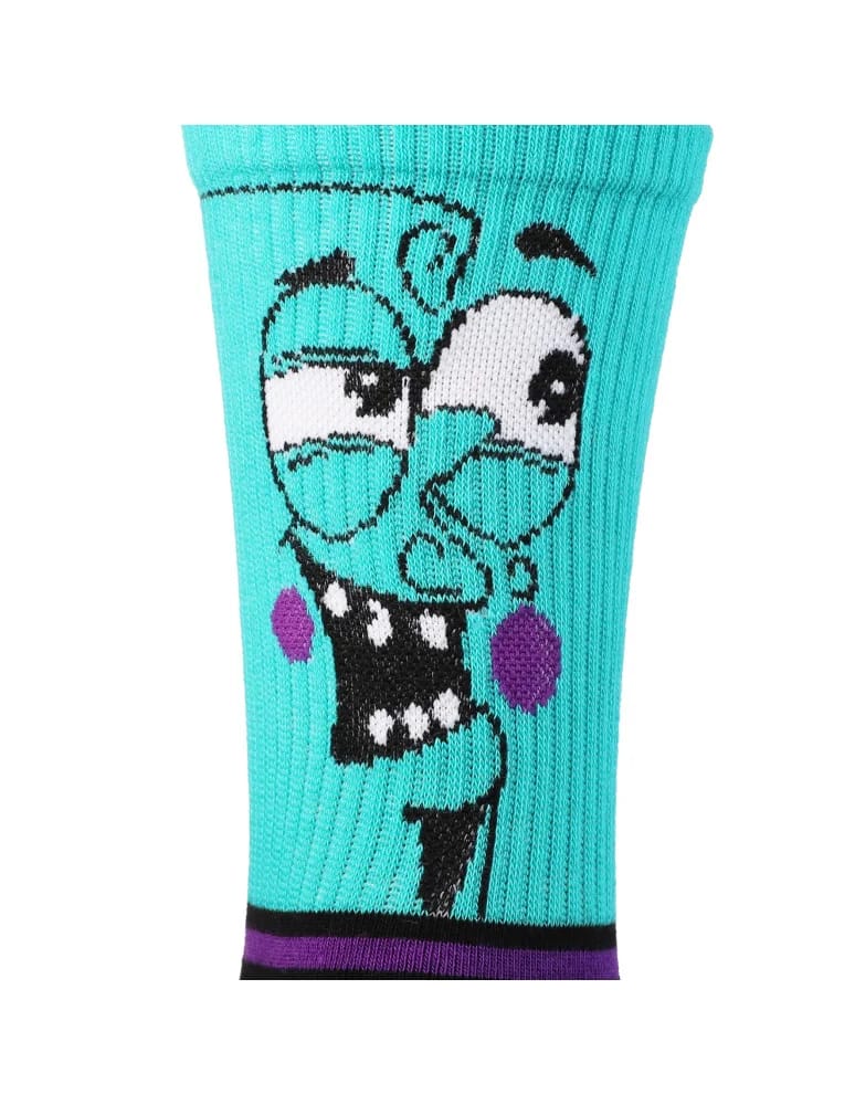 Skarpety damskie - Skarpetki bawełniane unisex z zabawnym wzorem 3-pak TURKUSOWY - produkt moraj.pl 9
