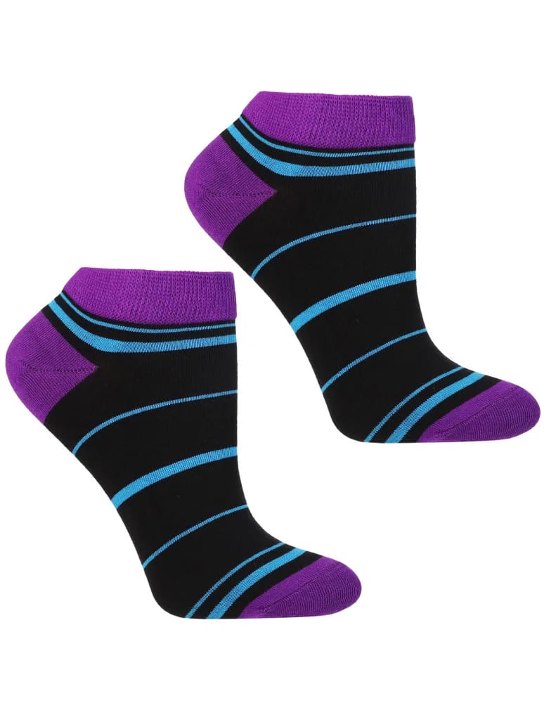 Skarpety damskie - Skarpetki bawełniane unisex z zabawnym wzorem 3-pak FIOLETOWY - produkt moraj.pl 3