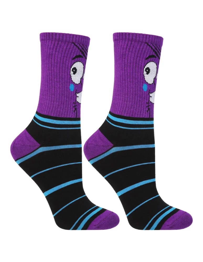 Skarpety damskie - Skarpetki bawełniane unisex z zabawnym wzorem 3-pak FIOLETOWY - produkt moraj.pl 7