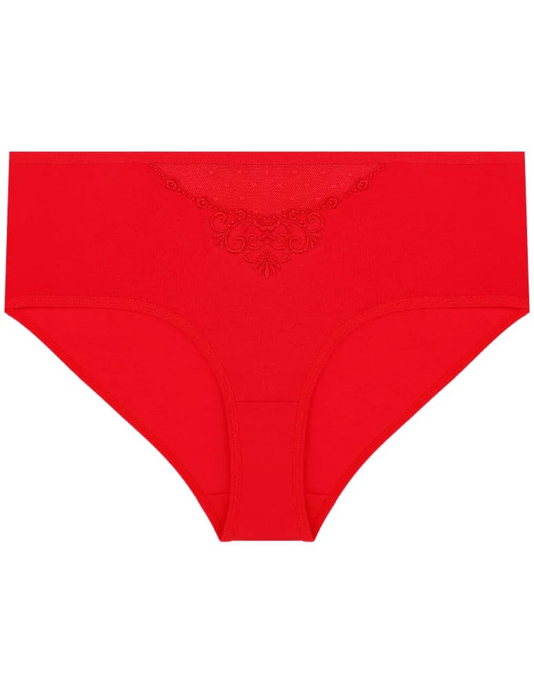 Majtki figi - Majtki figi damskie maxi bikini z siateczką i koronką 4-pak WIELOKOLOROWY - produkt moraj.pl 2