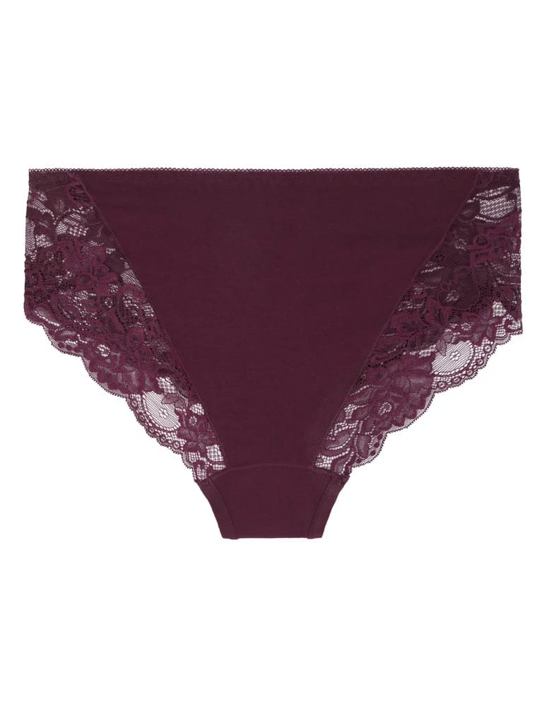 Majtki figi - Majtki damskie figi bikini bawełniane z koronką 6-pak WIELOKOLOROWY 1 - produkt moraj.pl 2