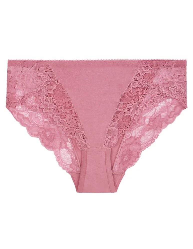 Majtki figi - Majtki damskie figi bikini bawełniane z koronką 6-pak WIELOKOLOROWY 1 - produkt moraj.pl 4