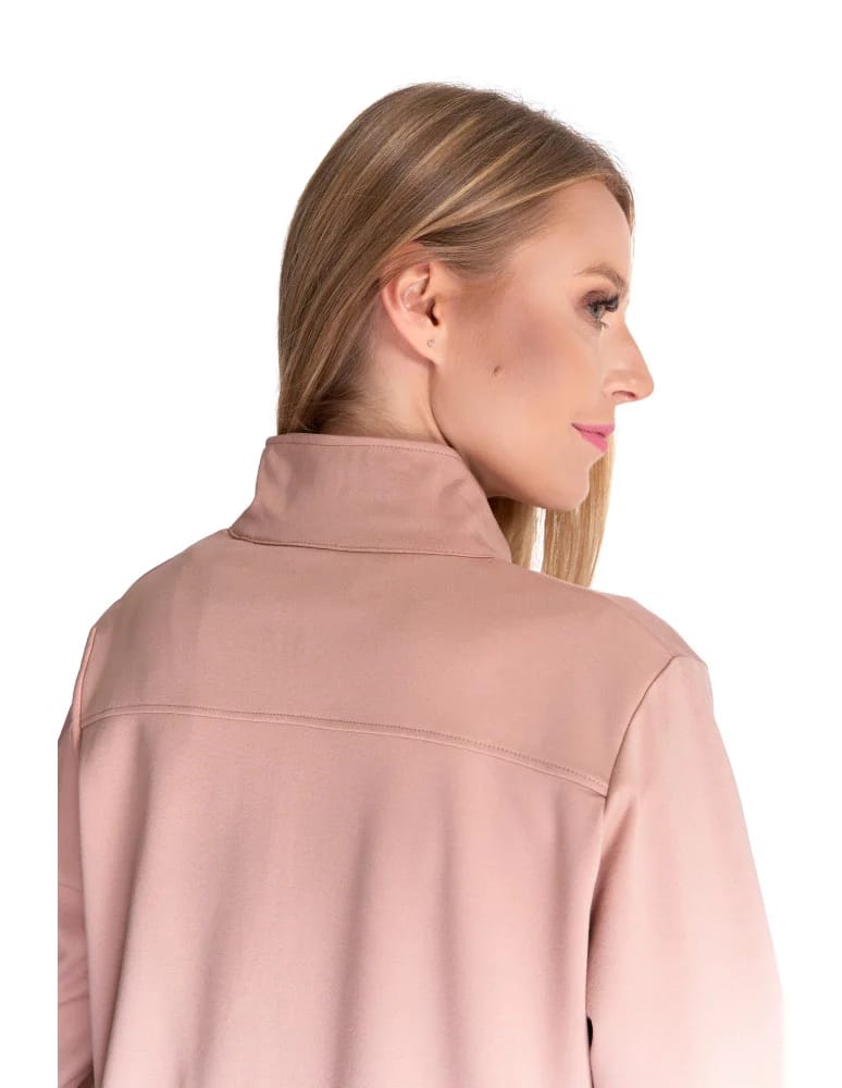 Bluzy damskie - Bluza damska dresowa bez kaptura BEŻOWY - produkt moraj.pl 6