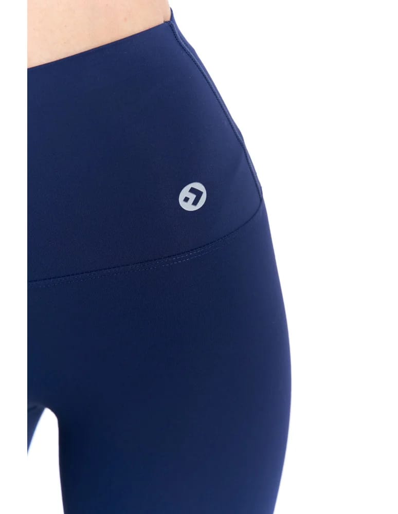 Legginsy damskie - Legginsy damskie sportowe funkcyjne z wysokim stanem GRANATOWY  - produkt moraj.pl 5