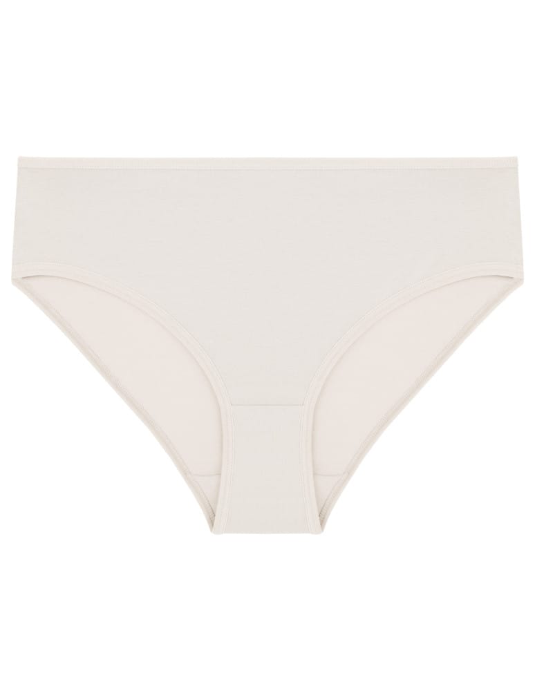 Majtki figi - Majtki figi bikini damskie bawełniane 3-pak BEŻOWY - produkt moraj.pl 2
