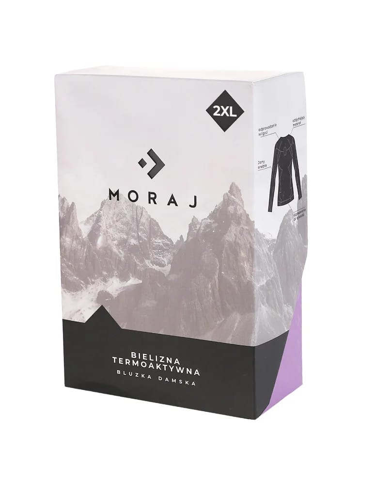Bielizna termoaktywna - Damska bluzka termoaktywna z jonami srebra FIOLETOWY - produkt moraj.pl 2