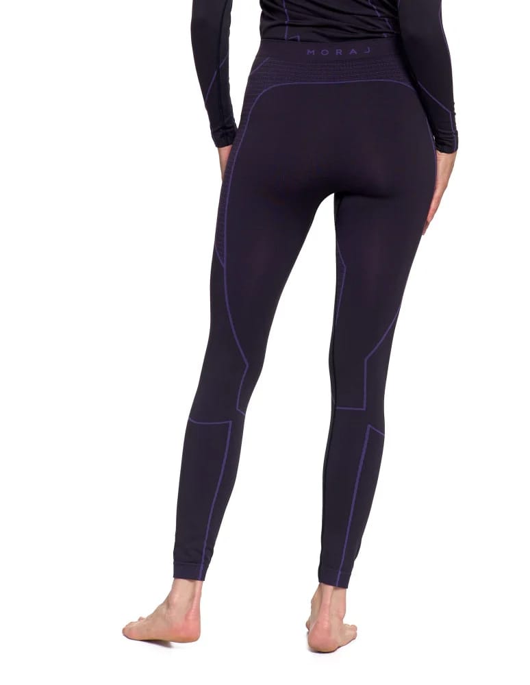 Bielizna termoaktywna - Damskie legginsy termoaktywne bezszwowe FIOLETOWY - produkt moraj.pl 5