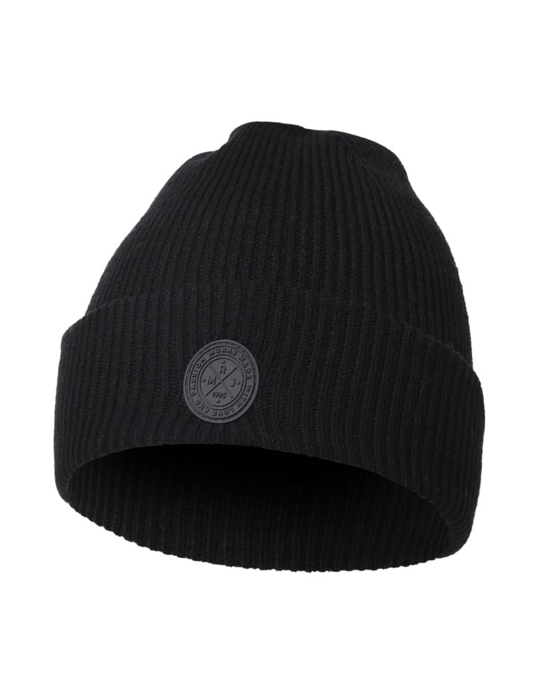 Czapki i opaski - Czapka damska zimowa beanie w prążek CZARNY - produkt moraj.pl 1