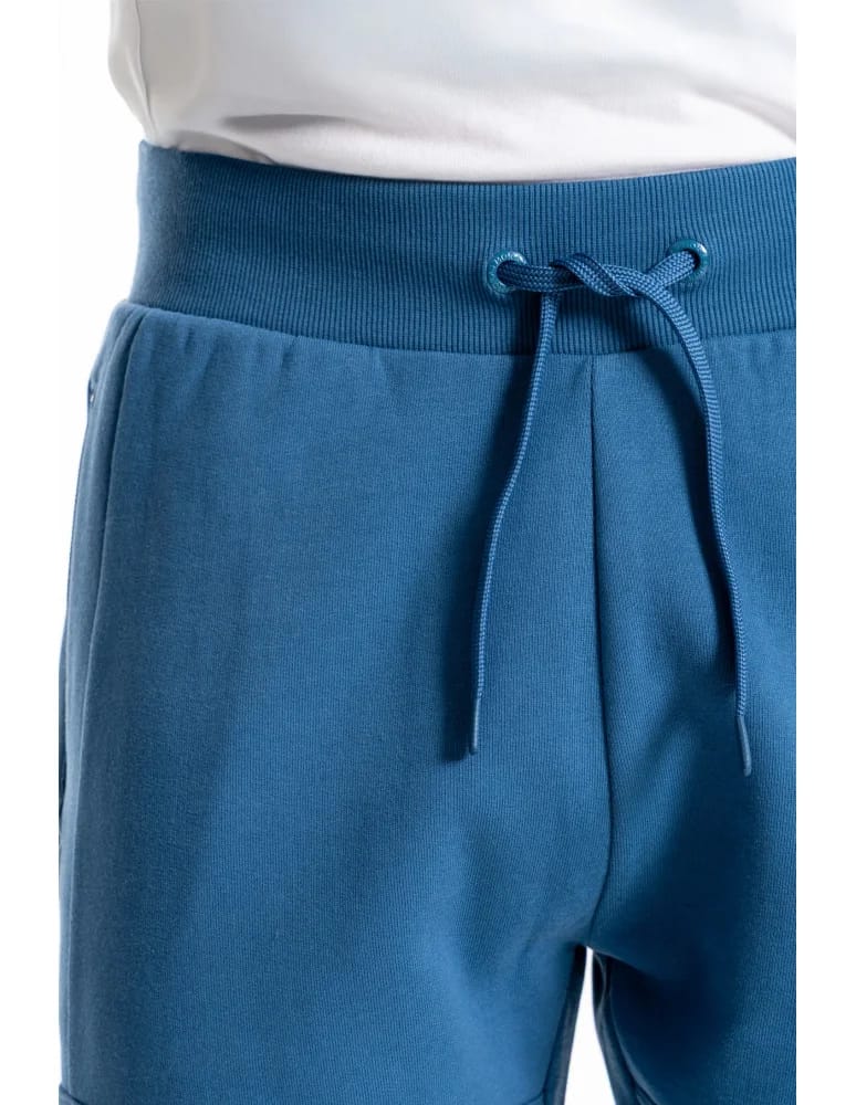 Spodnie męskie - Spodnie dresowe męskie joggery ocieplane z kieszeniami JEANS - produkt moraj.pl 9