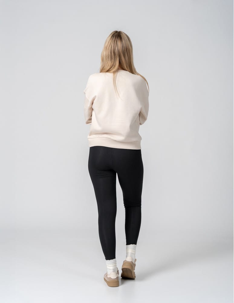 Legginsy damskie - Klasyczne czarne legginsy ocieplane damskie CZARNY  - produkt moraj.pl 2