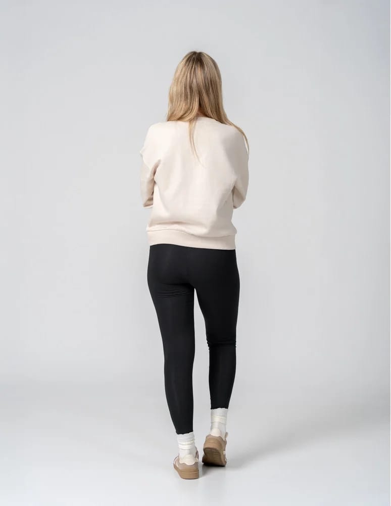 Legginsy damskie - Klasyczne czarne legginsy ocieplane damskie CZARNY - produkt moraj.pl 2