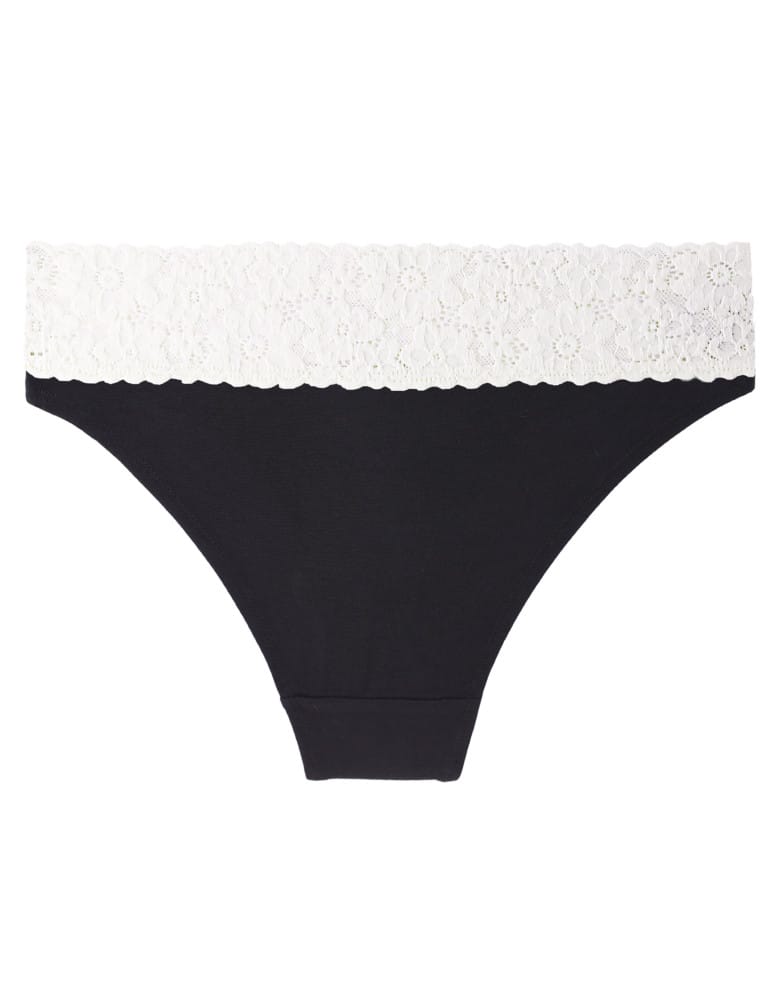 Majtki figi - Majtki damskie figi bikini z wiskozy z koronka 6-pak WIELOKOLOROWY  - produkt moraj.pl 4