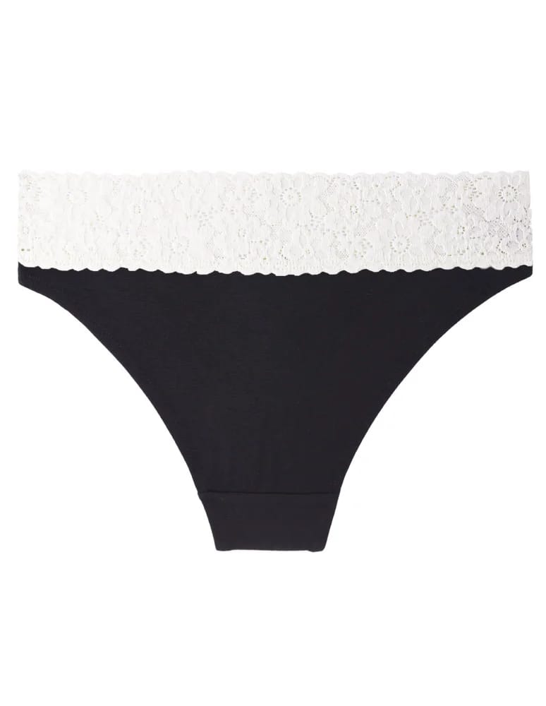 Majtki figi - Majtki damskie figi bikini z wiskozy z koronka 6-pak WIELOKOLOROWY - produkt moraj.pl 4