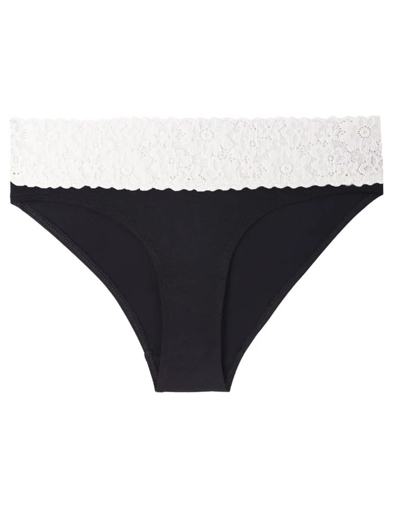 Majtki figi - Majtki damskie figi bikini z wiskozy z koronka 6-pak WIELOKOLOROWY - produkt moraj.pl 5