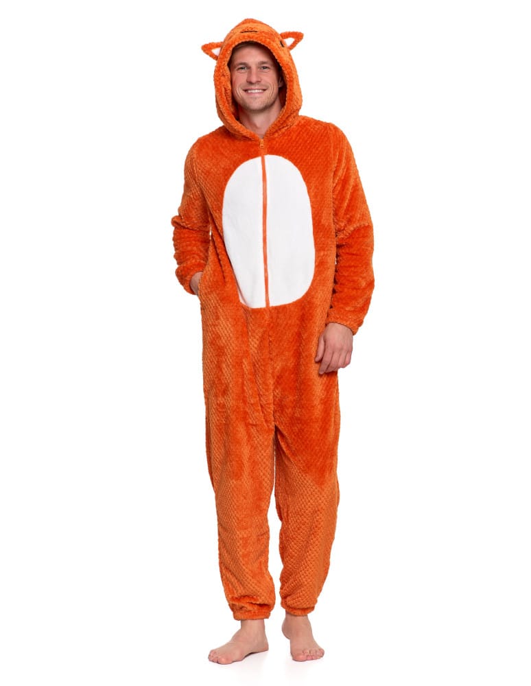 Kocobluzy - Onesie unisex piżama jednoczęściowa z kapturem lisek POMARAŃCZOWY  - produkt moraj.pl 5