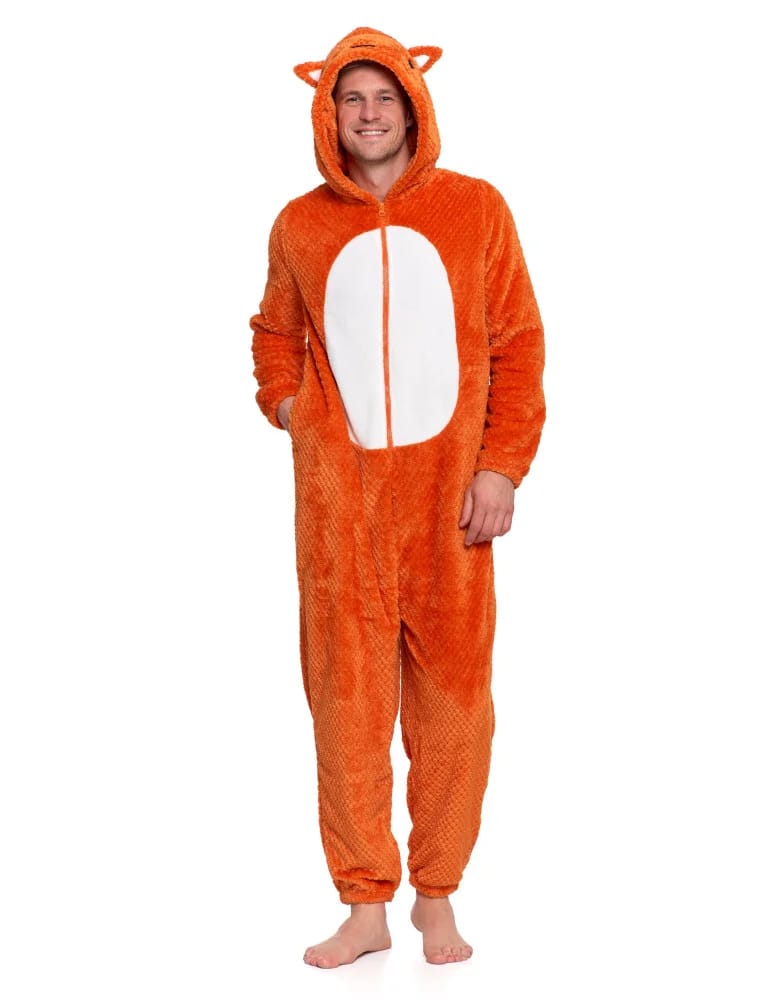 Kocobluzy - Onesie unisex piżama jednoczęściowa z kapturem lisek POMARAŃCZOWY  - produkt moraj.pl 5
