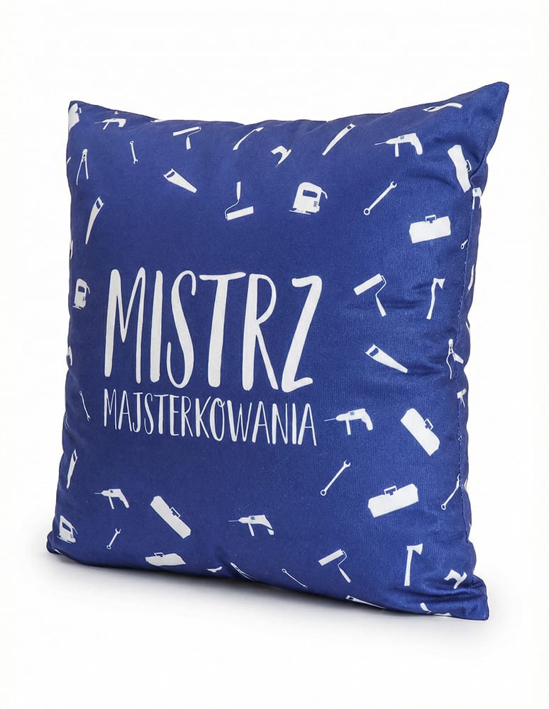 Poduszki dekoracyjne - Poduszka prezentowa na Dzień Dziadka GRANATOWY  - produkt moraj.pl 2