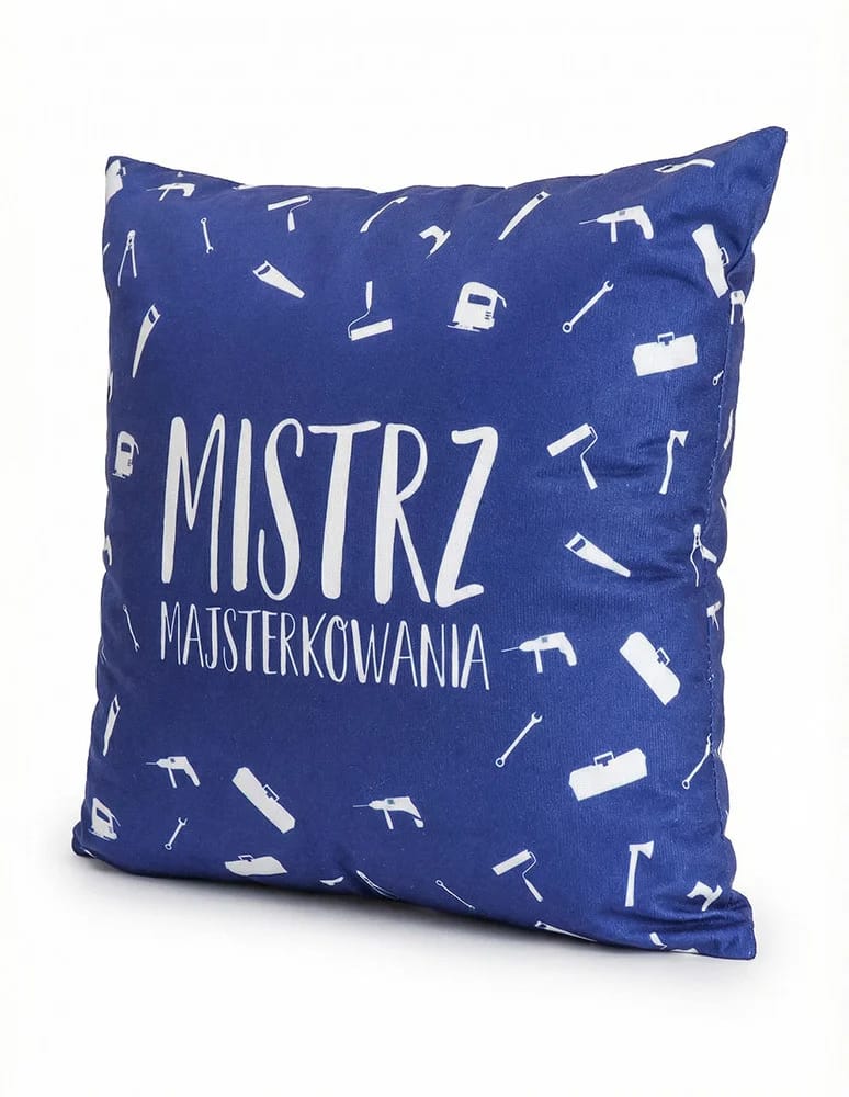 Poduszki dekoracyjne - Poduszka prezentowa na Dzień Dziadka GRANATOWY - produkt moraj.pl 2