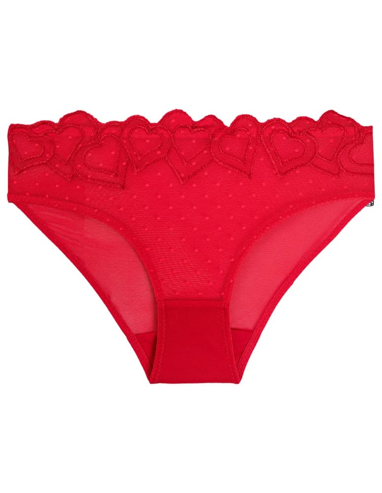 Majtki figi - Majtki figi damskie bikini siateczkowe z koronką 6-pak WIELOKOLOROWY  - produkt moraj.pl 6
