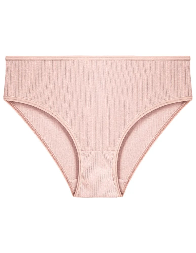 Majtki figi - Damskie majtki figi bikini prążkowane bez wzoru 6-pak WIELOKOLOROWY - produkt moraj.pl 2