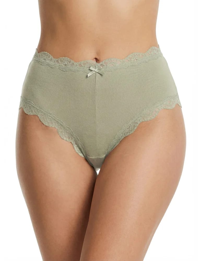 Majtki figi - Damskie majtki figi maxi bikini z koronką bawełniane 6-pak WIELOKOLOROWY - produkt moraj.pl 7