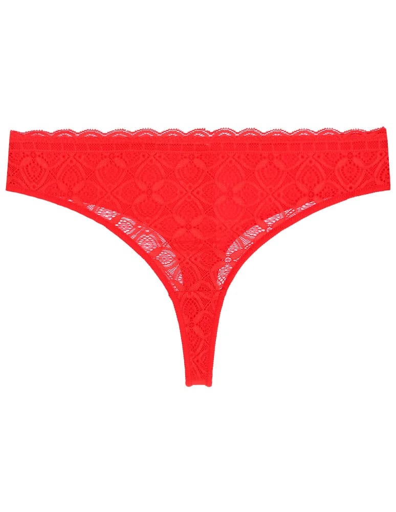 Majtki stringi - Majtki damskie stringi z miękkiej koronki 6-pak WIELOKOLOROWY  - produkt moraj.pl 5