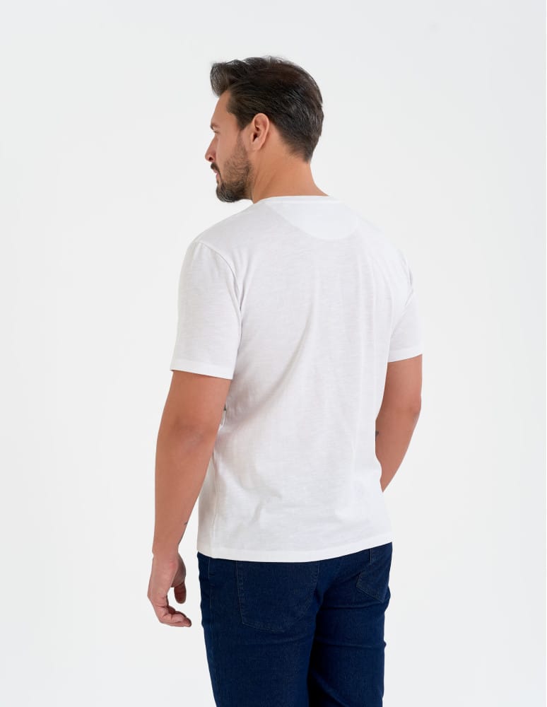 Koszulki z kr&oacute;tkim rękawem - T-shirt męski bawełniany z kr&oacute;tkim rękawem WZ&Oacute;R 2  - produkt moraj.pl 4