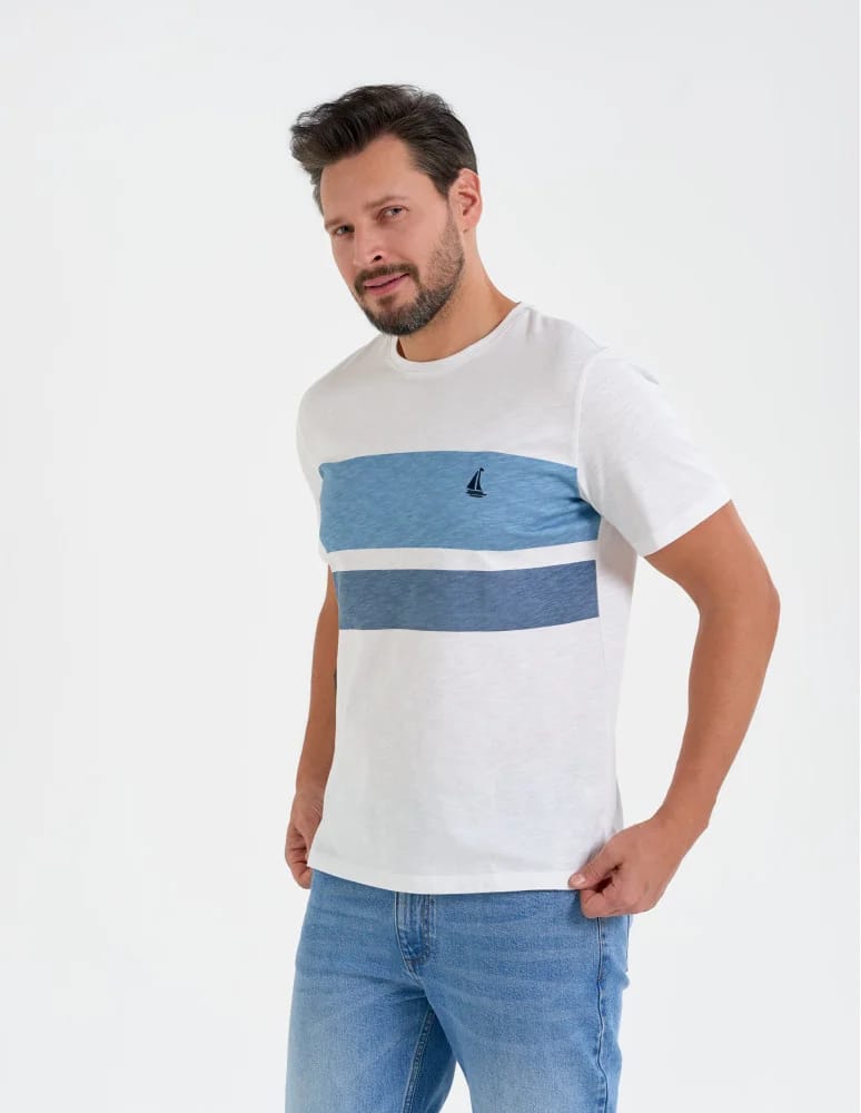 Koszulki z krótkim rękawem - T-shirt męski bawełniany z krótkim rękawem WZÓR 1  - produkt moraj.pl 3