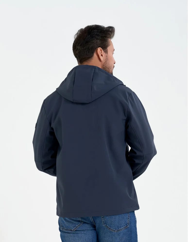 Kurtki przejściowe - Męska kurtka przejściowa softshell przeciwdeszczowy SZARY  - produkt moraj.pl 3