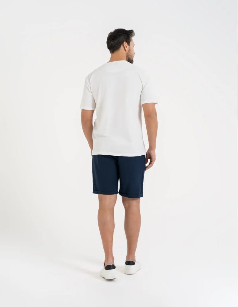 Koszulki z krótkim rękawem - Koszulka męska t-shirt z bawełny czesanej BIAŁY  - produkt moraj.pl 6