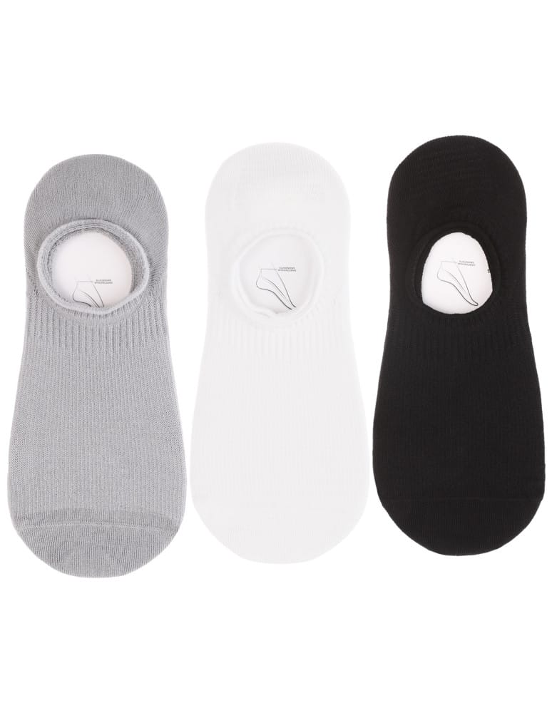 Niskie stopki - Damskie skarpetki stopki z lyocell basic 3-pak WIELOKOLOROWY - produkt moraj.pl 1