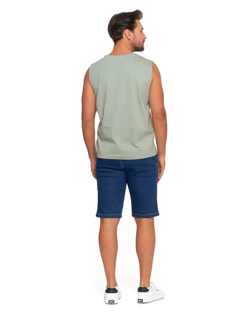 Koszulki i Tank Topy - Koszulka męska tank top bez rękawów luźna SZARY - produkt moraj.pl 3