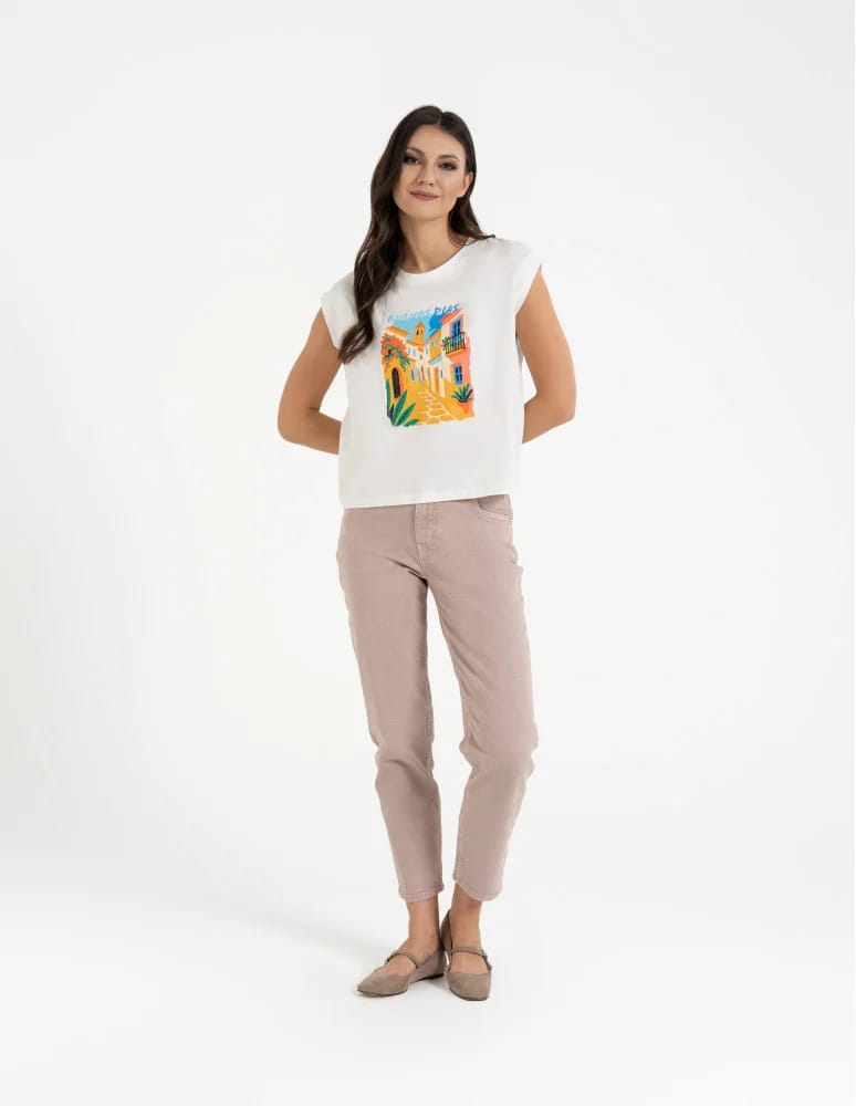 Koszulki z krótkim rękawem - T-shirt damski bawełniany z nadrukiem WZÓR 2 - produkt moraj.pl 11