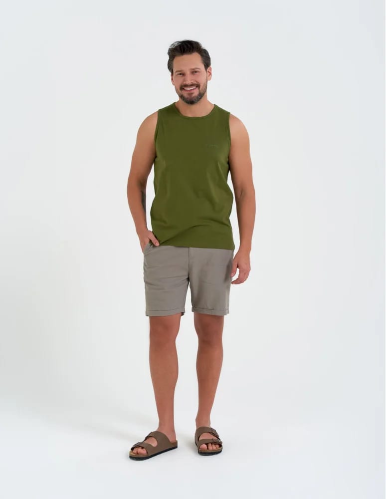 Tank Topy - Tank top męski koszulka bez rękawów bawełniana 100% ZIELONY  - produkt moraj.pl 3