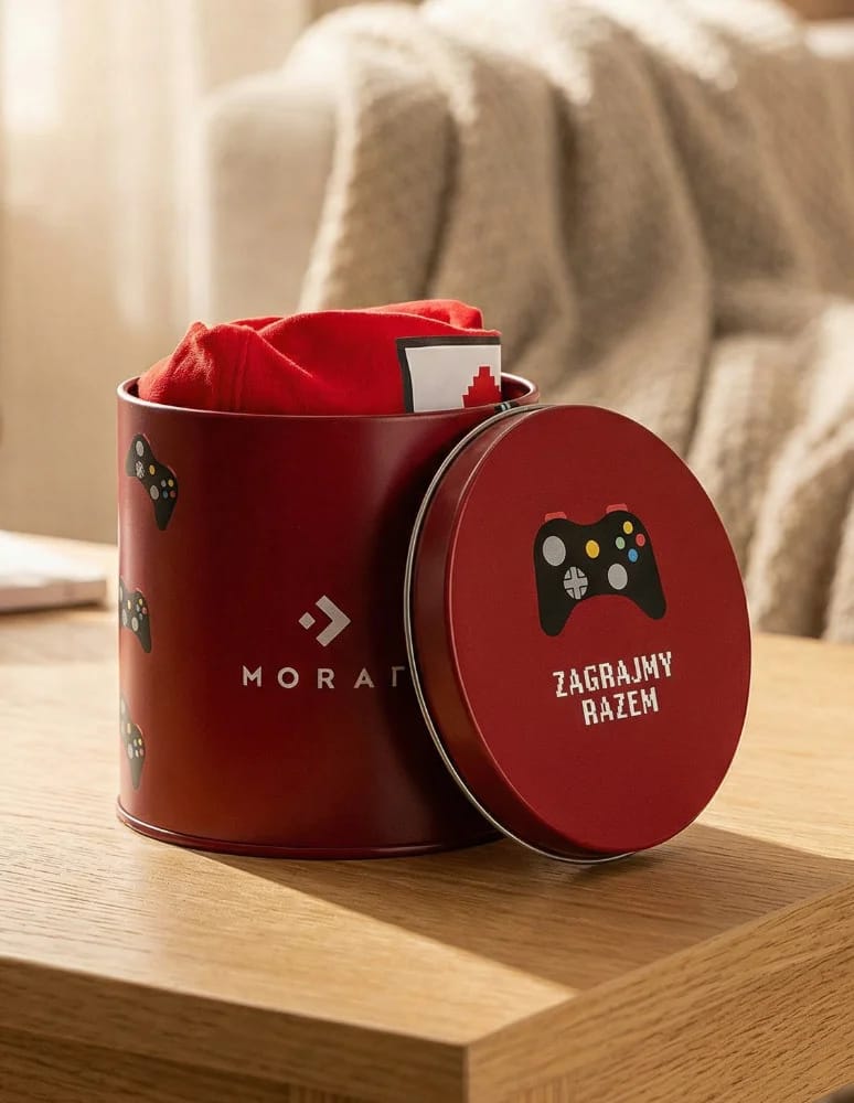 Bokserki dopasowane - Zabawne bokserki męskie dla gracza w puszce CZERWONY  - produkt moraj.pl 6