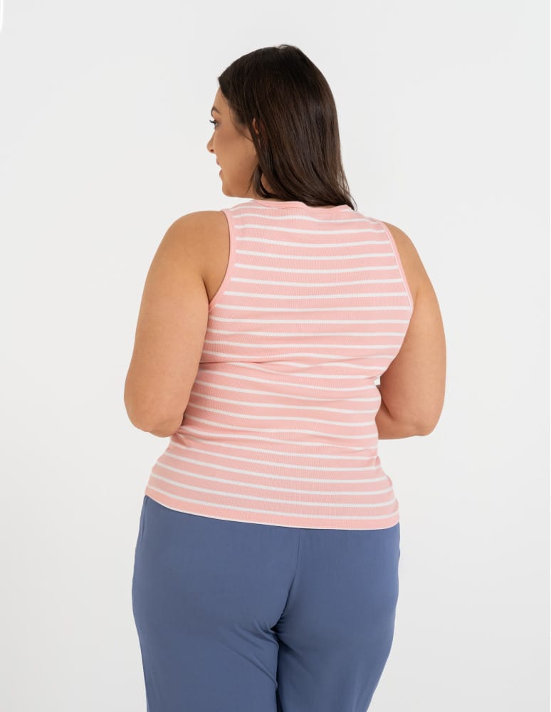 Topy na ramiączkach - Damska koszulka Tank Top w prążek WZ&Oacute;R 2  - produkt moraj.pl 8