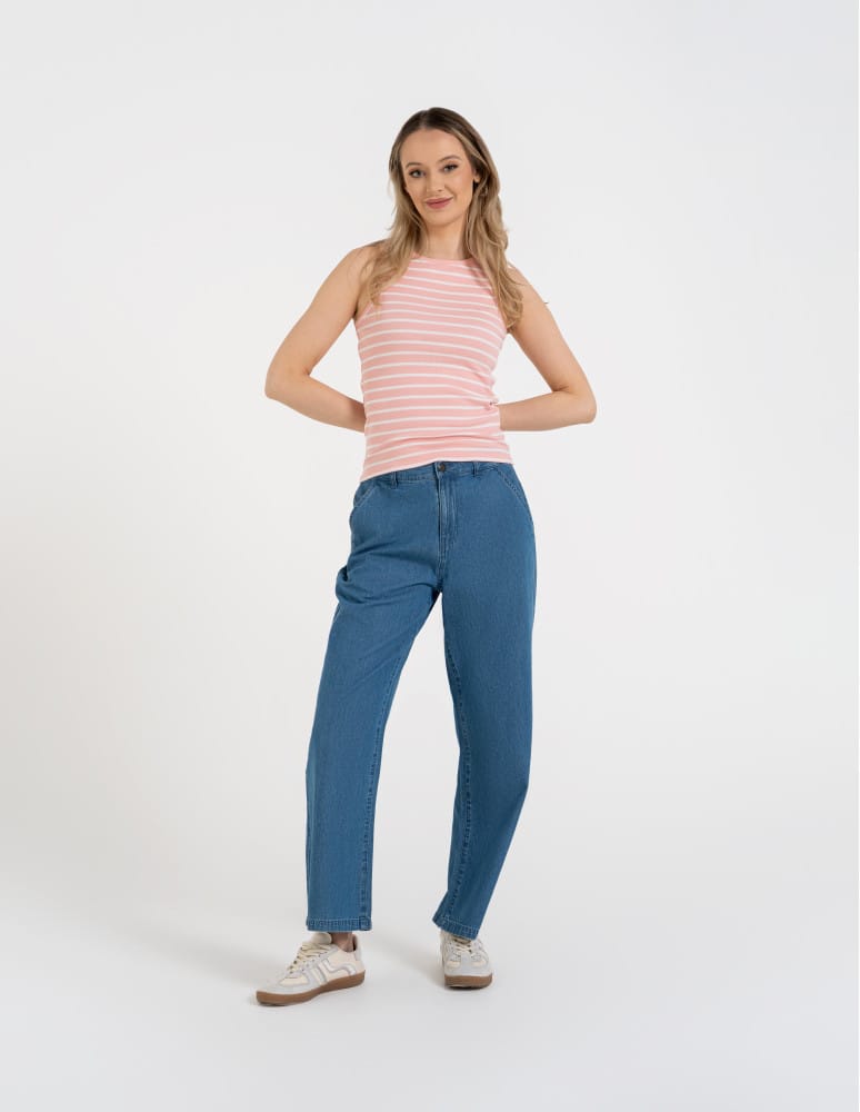 Topy na ramiączkach - Damska koszulka Tank Top w prążek WZ&Oacute;R 2  - produkt moraj.pl 4