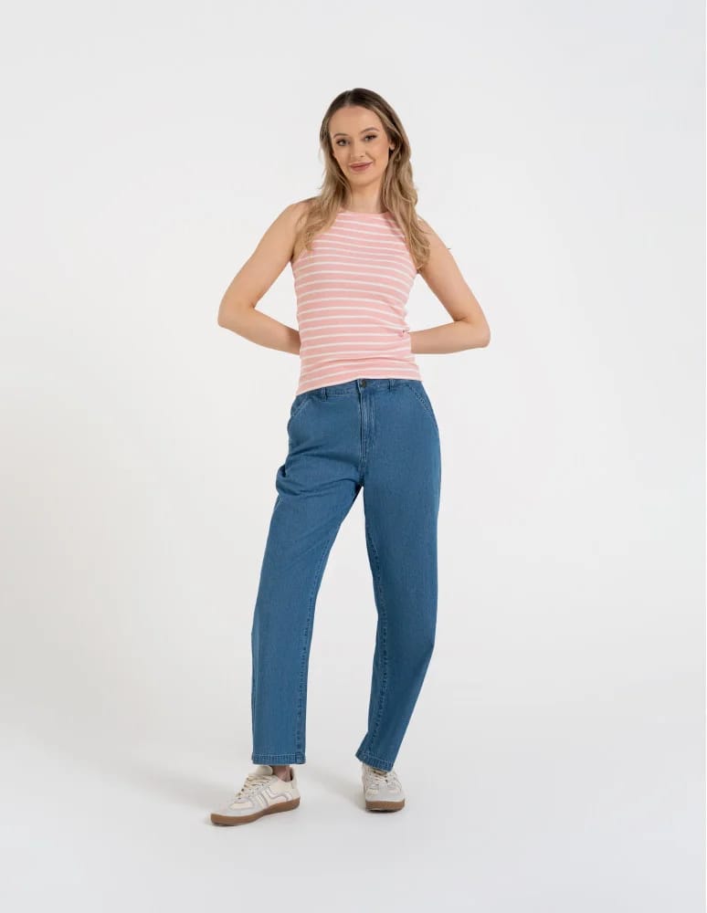 Topy na ramiączkach - Damska koszulka Tank Top w prążek WZÓR 2  - produkt moraj.pl 4