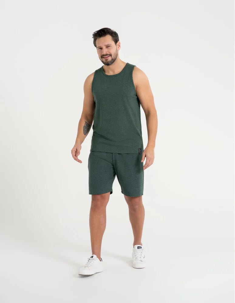 Koszulki i Tank Topy - Męski tank top gładka koszulka bez rękawów ZIELONY  - produkt moraj.pl 6
