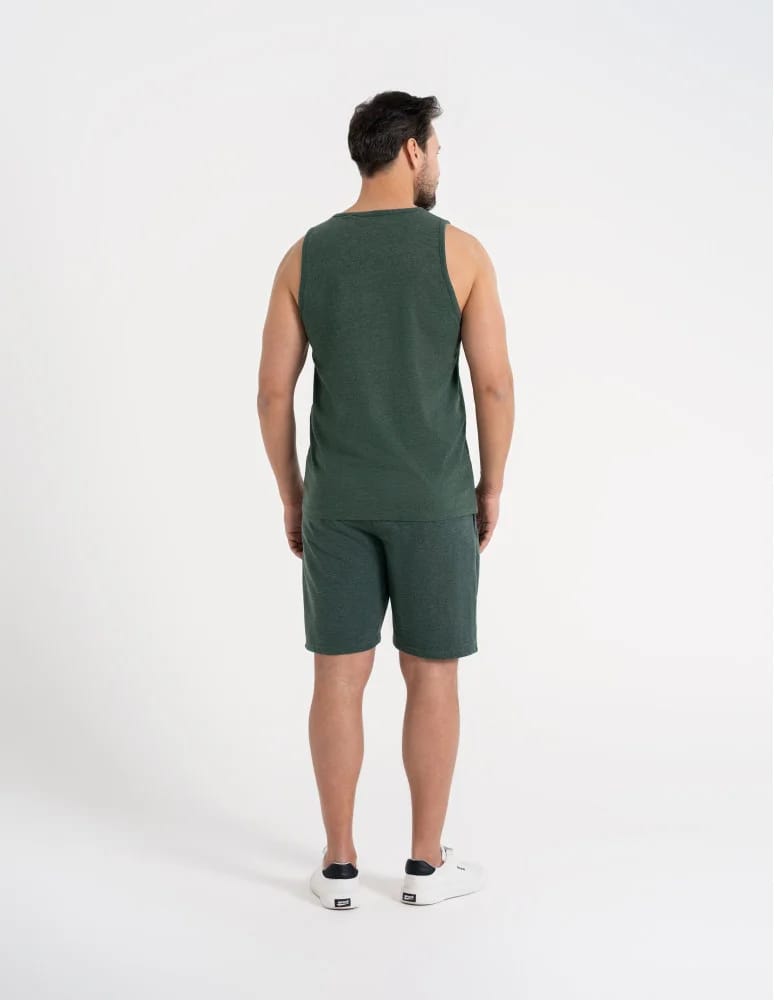 Koszulki i Tank Topy - Męski tank top gładka koszulka bez rękawów ZIELONY  - produkt moraj.pl 8