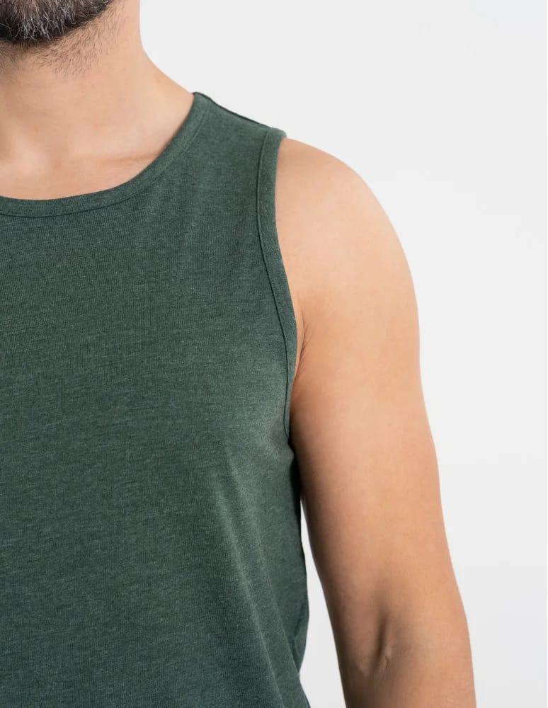 Koszulki i Tank Topy - Męski tank top gładka koszulka bez rękawów ZIELONY  - produkt moraj.pl 5