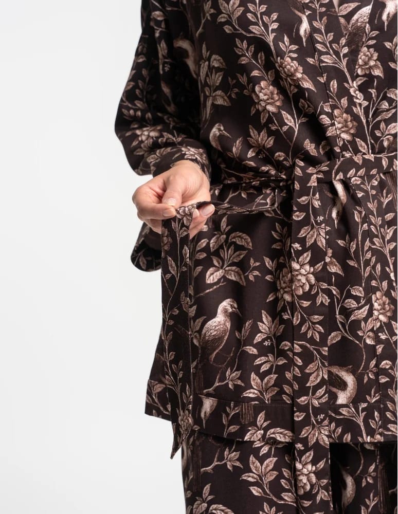 Szlafroki cienkie - Szlafrok damski kimono 100% wiskoza WZÓR 1 - produkt moraj.pl 6