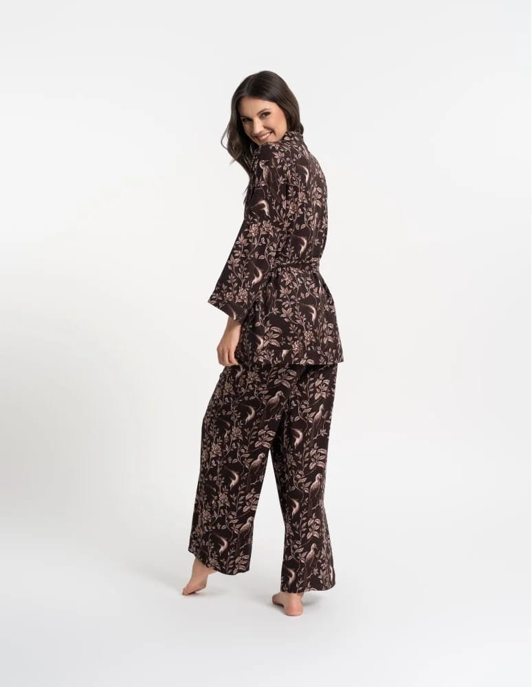 Szlafroki cienkie - Szlafrok damski kimono 100% wiskoza WZÓR 1 - produkt moraj.pl 9