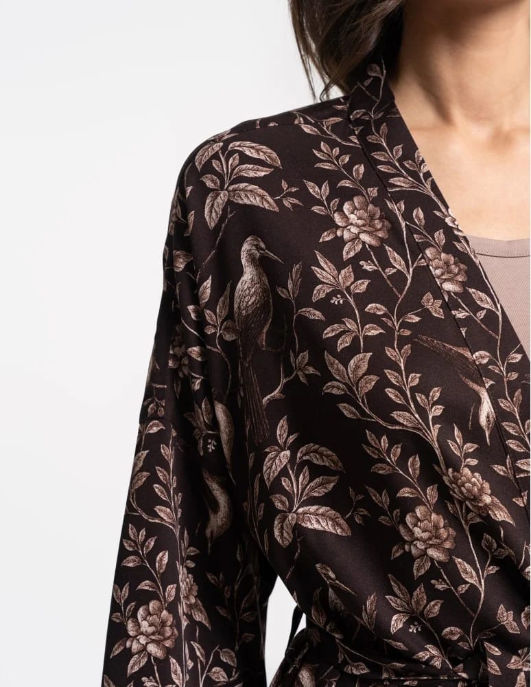 Szlafroki cienkie - Szlafrok damski kimono 100% wiskoza WZÓR 1 - produkt moraj.pl 11