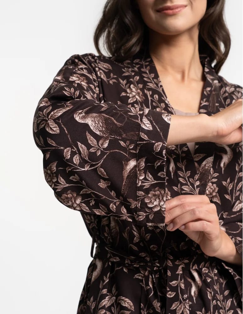 Szlafroki cienkie - Szlafrok damski kimono 100% wiskoza WZÓR 1 - produkt moraj.pl 15